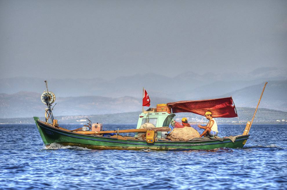 фото "fishermen in deap blue" метки: фрагмент, пейзаж, жанр, 