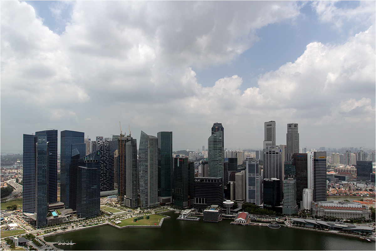 фото "Singapore" метки: город, Азия, закат, здание, небоскребы