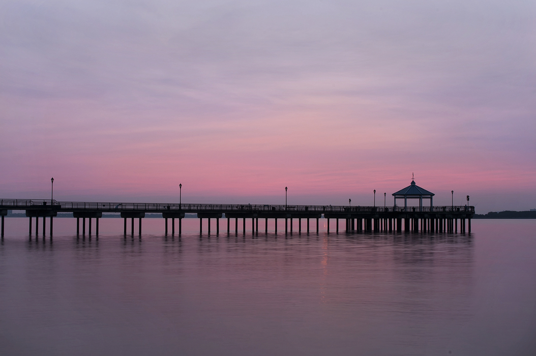 photo "First rays of Sun" tags: landscape, New York City, sunset, water