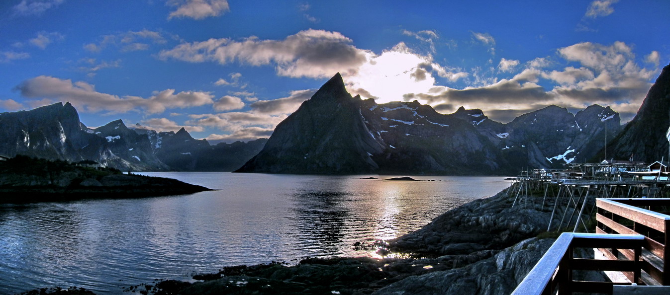 фото "Белые ночи Лофотен" метки: пейзаж, путешествия, Лофотенские острова, Норвегия, Фьёрды