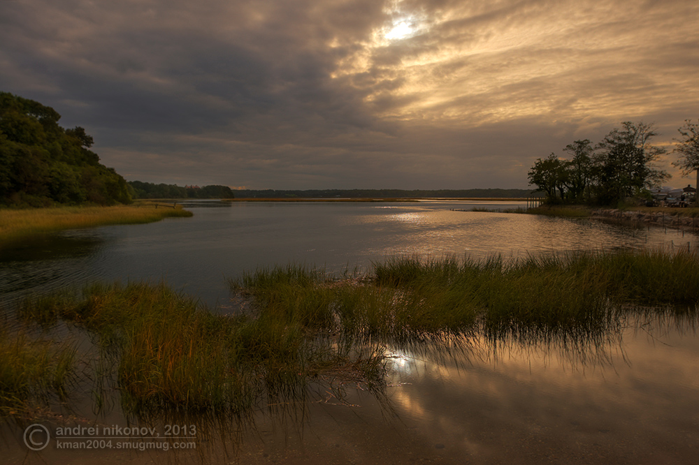 фото "Sunset on cloudy day" метки: пейзаж, HDR, вода, закат, облака