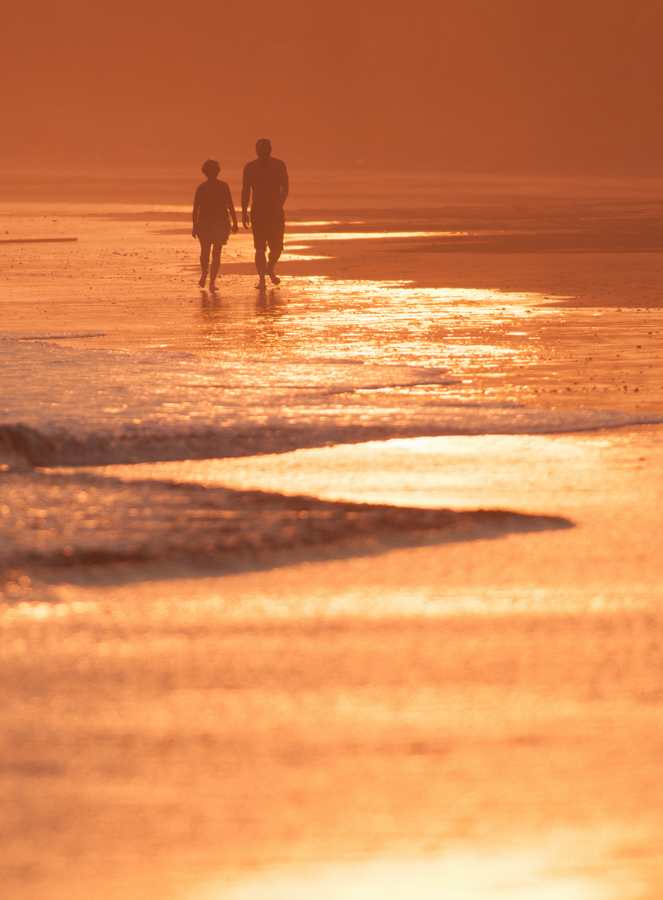 photo "In the orange light" tags: travel, misc., nature, beach, coast, evening, light, ocean, sea, sun, sunset, water, Коста-Рика, оранжевый