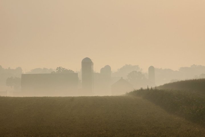 photo "Foggy Farm" tags: landscape, travel, 