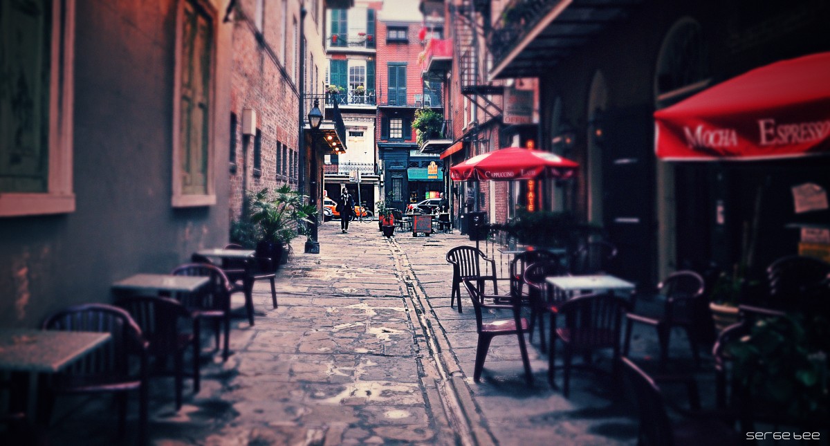 фото "Little Street" метки: город, путешествия, разное, New Orelans French Quarter USA