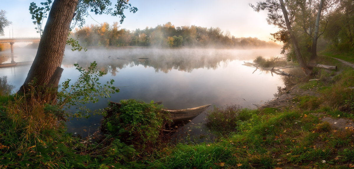 фото "Осеннее дыхание реки" метки: пейзаж, панорама, 