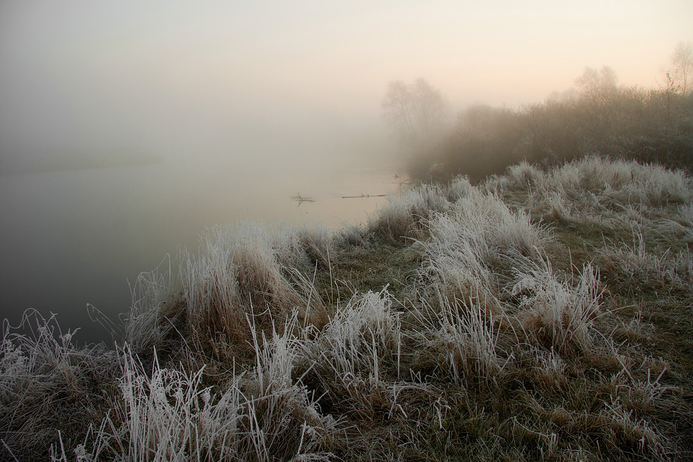 photo "***" tags: landscape, autumn, fog, river, sunrise, Беларусь, Сож