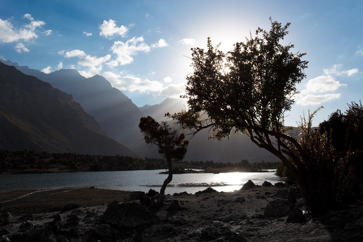 photo "***" tags: landscape, clouds, lake, mountains, арча, таджикистан