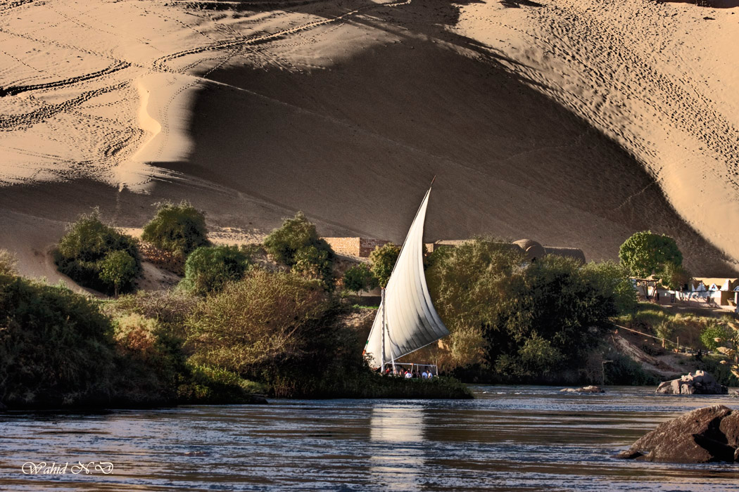 фото "Sailing on the Nile." метки: пейзаж, репортаж, Африка, вода, лодка