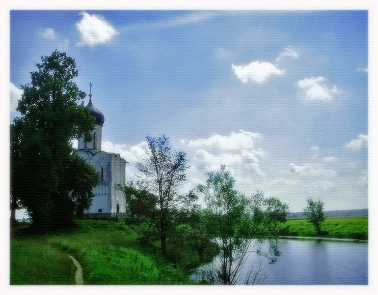 фото "Покрова-на-Нерли" метки: пейзаж, Покрова-на-Нерли, Россия, церковь