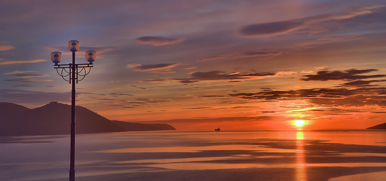 фото "Нагаево" метки: пейзаж, закат, море, небо, облака, солнце