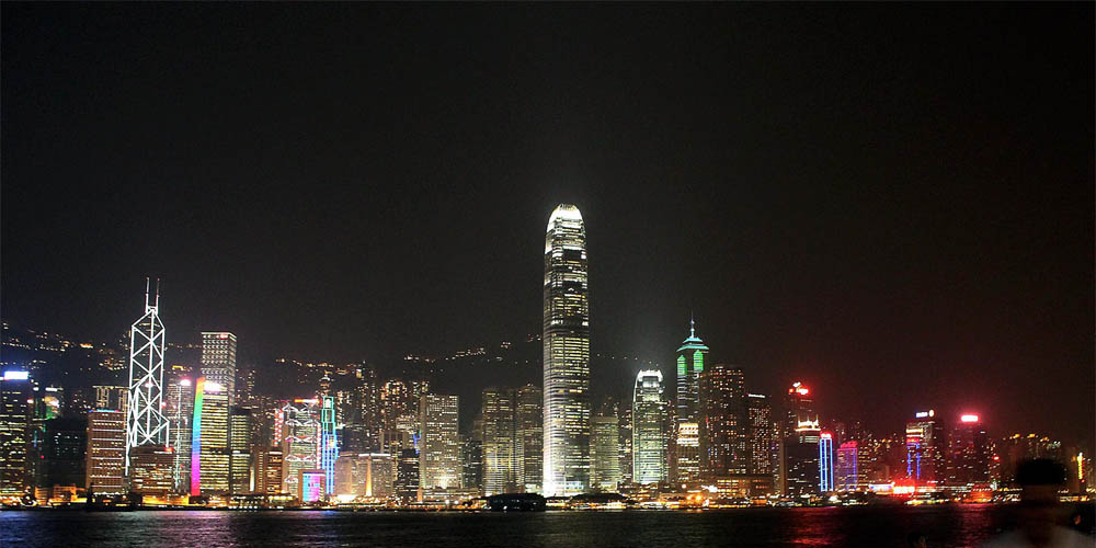 photo "Hong Kong at night" tags: landscape, travel, city, Asia China Hong Kong city at n