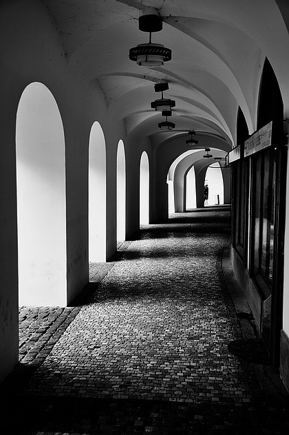 photo "Аркада" tags: black&white, Prague