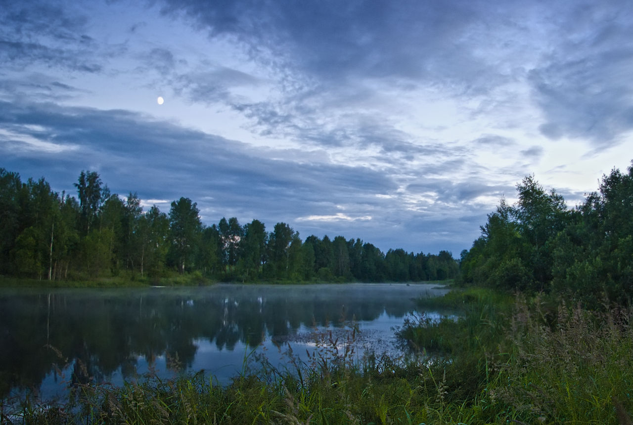 photo "Smog on the wather" tags: landscape, лето вода рыбалка вечер