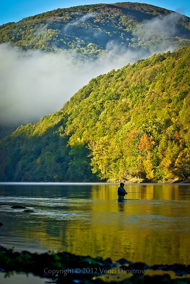 photo "Fisherman dreams..." tags: landscape, travel, Bajina Basta, Drina