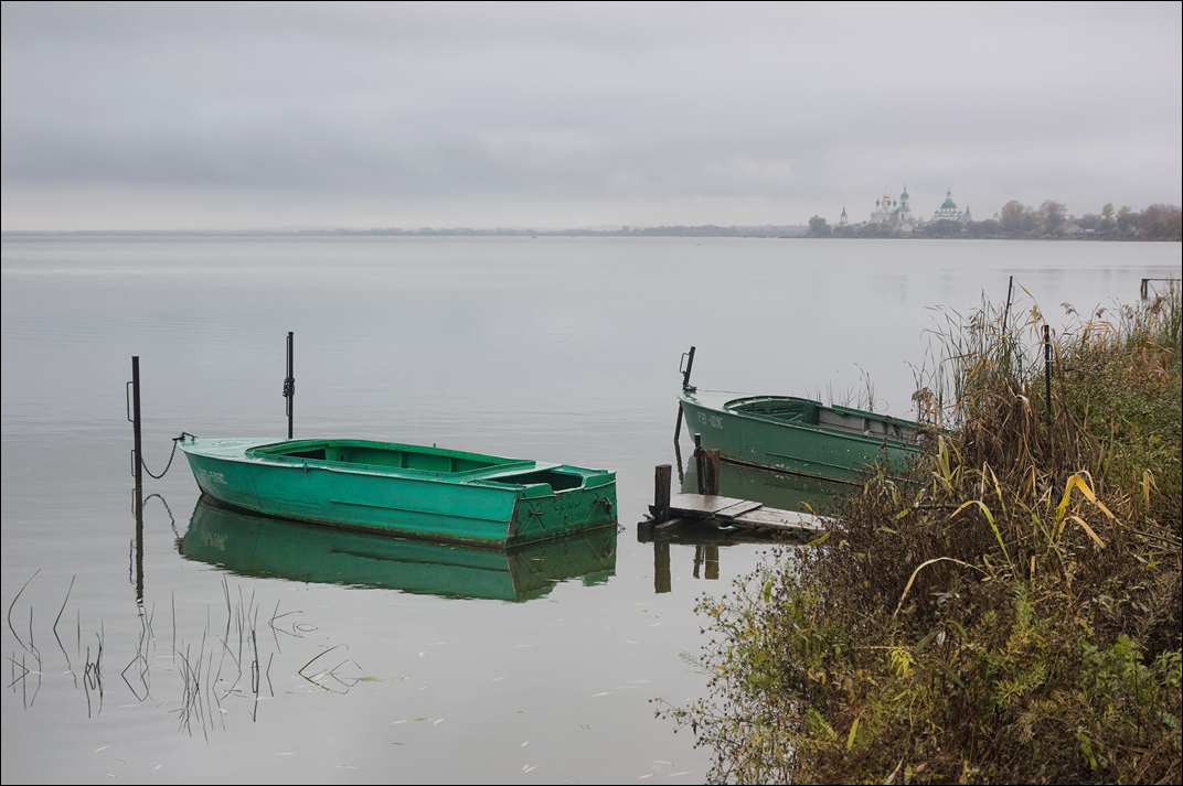 фото "***" метки: пейзаж, Ростов, вода, лодки, осень