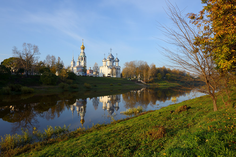 фото "Отражение" метки: пейзаж, город, природа, Вологда, река