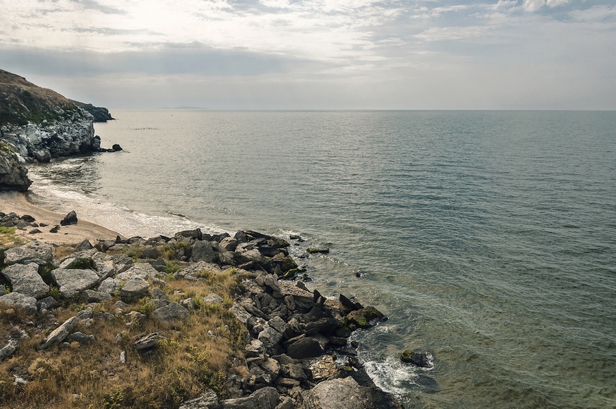 photo "***" tags: landscape, Crimea, sea, summer, sunset, азовское