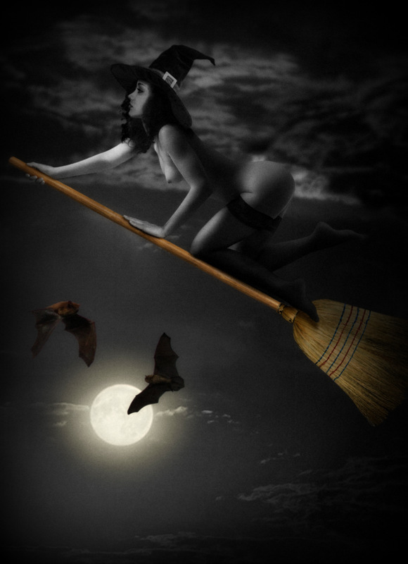 photo "The night of the witches..." tags: nude, glamour, digital art, Europe, woman