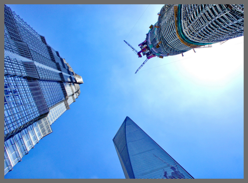 фото "Шанхай строится." метки: , Азия, небоскребы