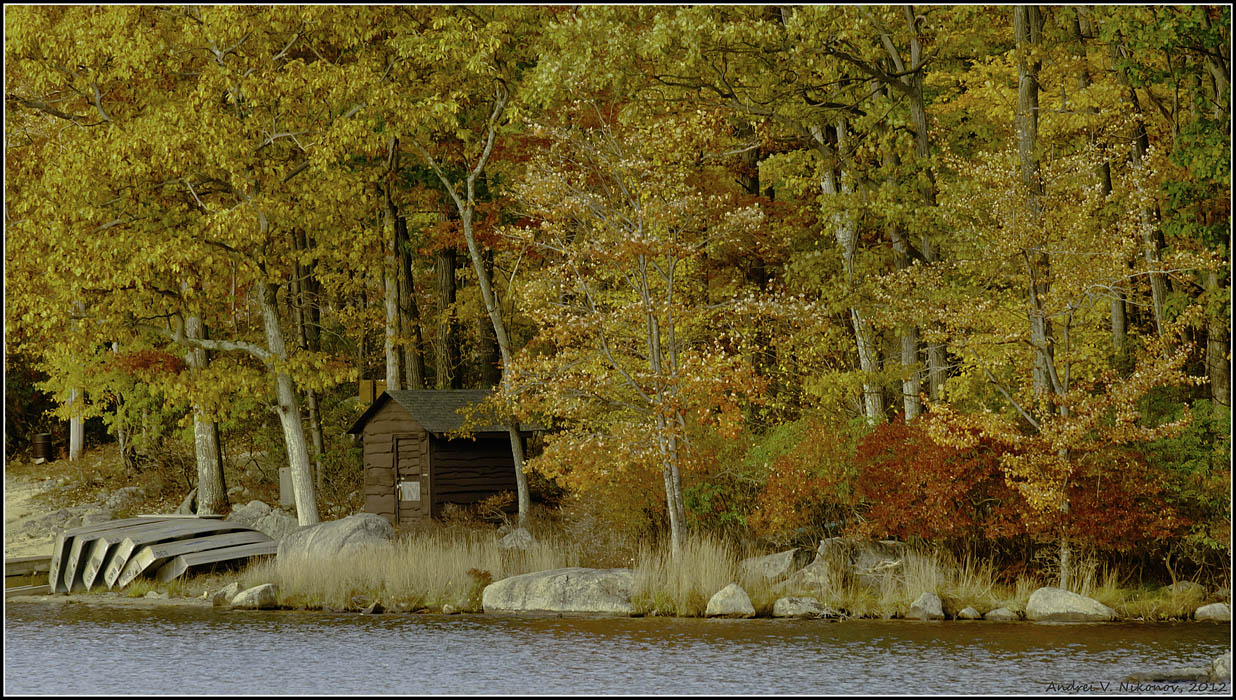фото "Golden autumn at Harriman State Park" метки: пейзаж, Golden hour, Harriman State Park, foliage, лес, озеро, осень