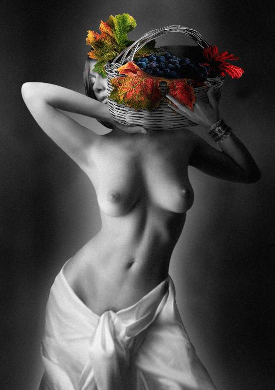 photo "Grape harvest..." tags: nude, montage, glamour, woman