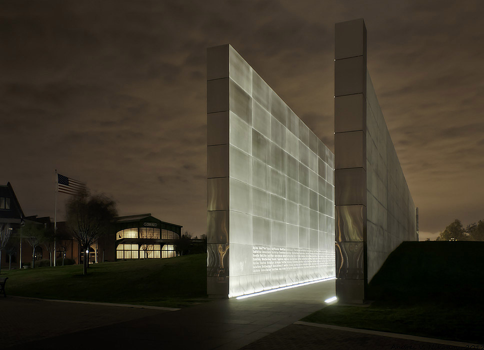 photo "9/11 memorial at night" tags: landscape, architecture, New Jersey, autumn, cityscape, night