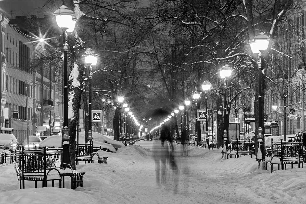 photo "***" tags: city, black&white, St. Petersburg, winter