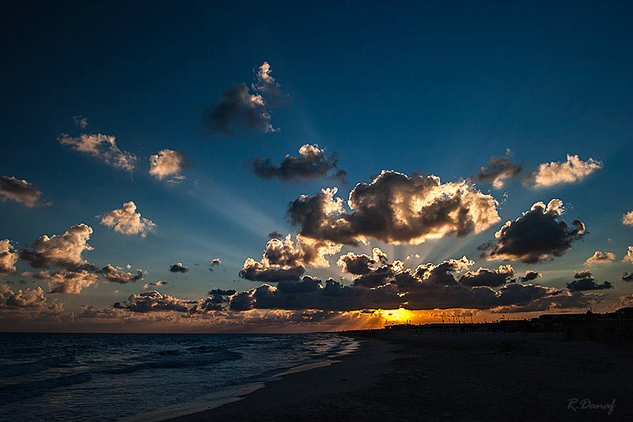 photo "Sunrise" tags: travel, landscape, Africa, clouds, sea, sunrise