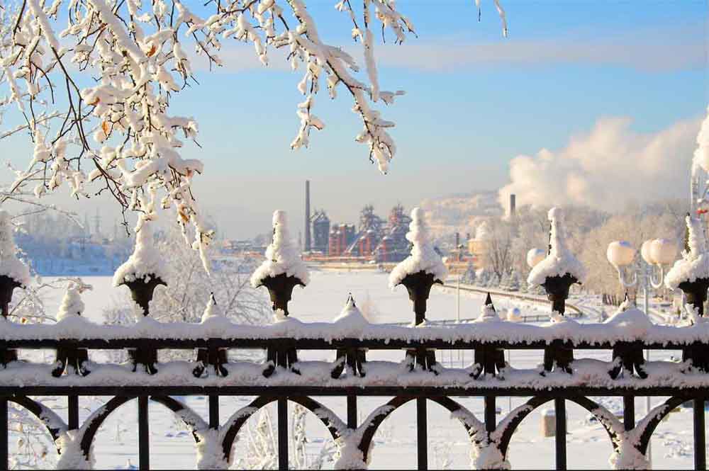 photo "***" tags: landscape, hoarfrost, winter, Завод