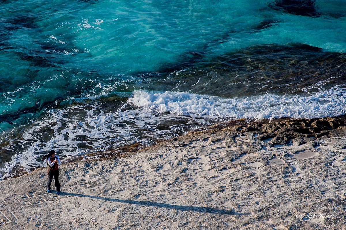 photo "Long shadow" tags: landscape, portrait, Africa, water, woman