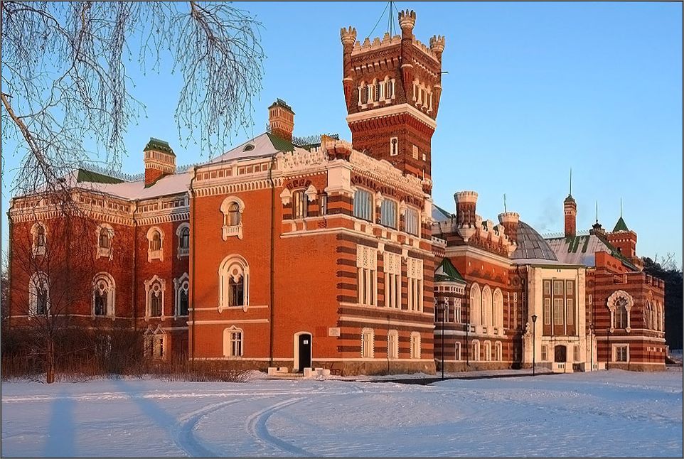 фото "В вечернем розовом." метки: архитектура, Замок Шереметева.