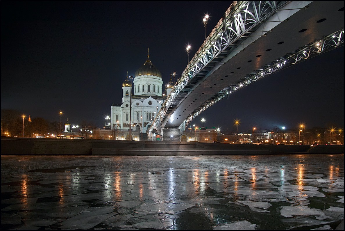 фото "зимний вечер в Москве" метки: город, архитектура, 