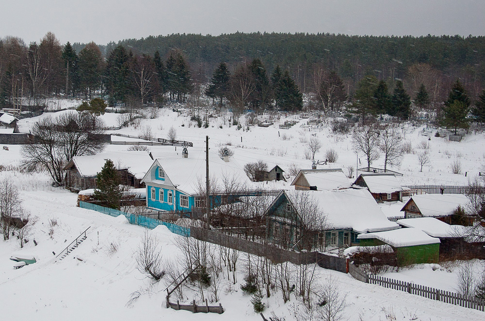 фото "зимняя деревенька" метки: пейзаж, 