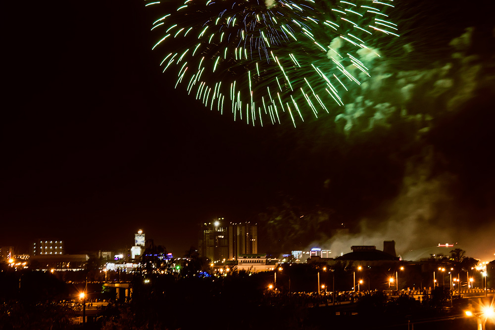 photo "Night of the feast" tags: city, night, фейерверк