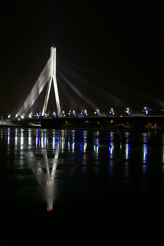 photo "Мост" tags: architecture, city, landscape, bridge, night, water, winter