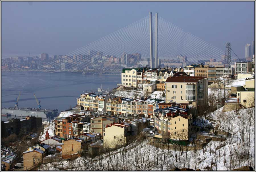 фото "Мой город." метки: архитектура, архитектура., зима, море, мост