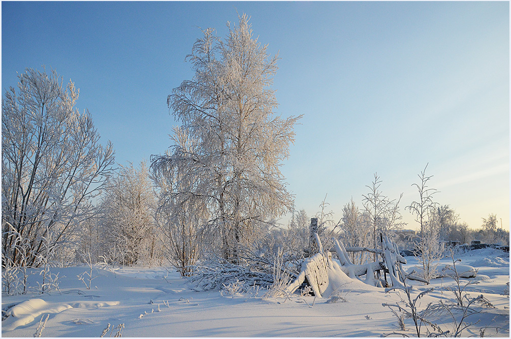 фото "На задворках" метки: пейзаж, природа, зима, снег
