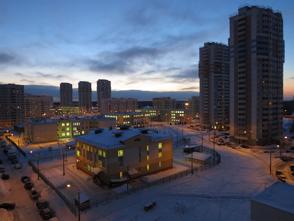 photo "Morning, school, kindergarten" tags: landscape, architecture, city, 