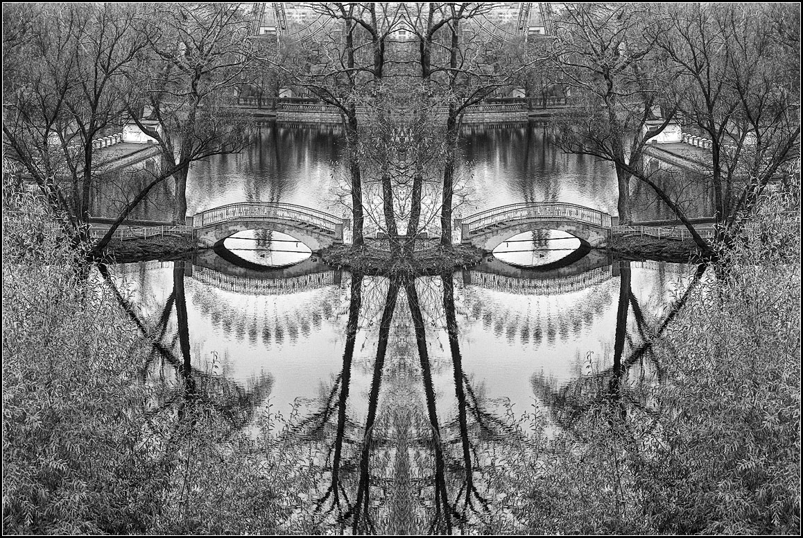 photo "City eyes" tags: city, black&white, montage, 