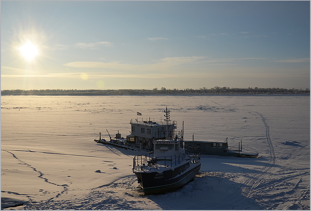 photo "***" tags: landscape, nature, technics, snow, sunset, winter