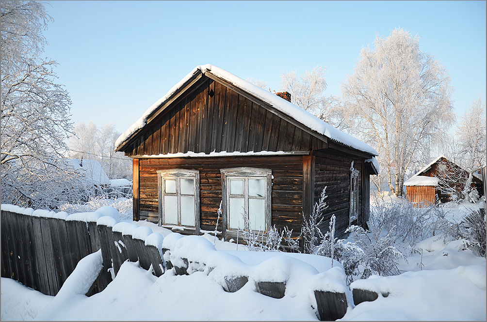 фото "***" метки: пейзаж, природа, деревня, снег