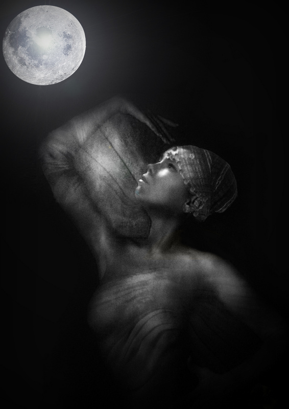 photo "Gypsy..." tags: digital art, black&white, Conceptual...