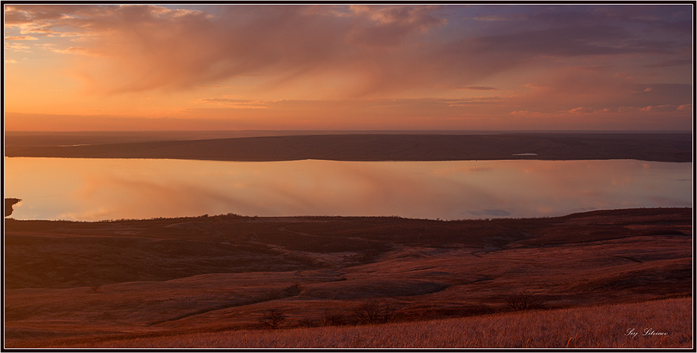 photo "***" tags: landscape, sunset, water, winter