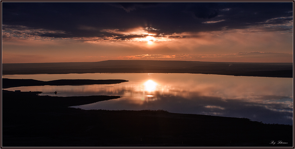 photo "***" tags: landscape, sunset, water, winter