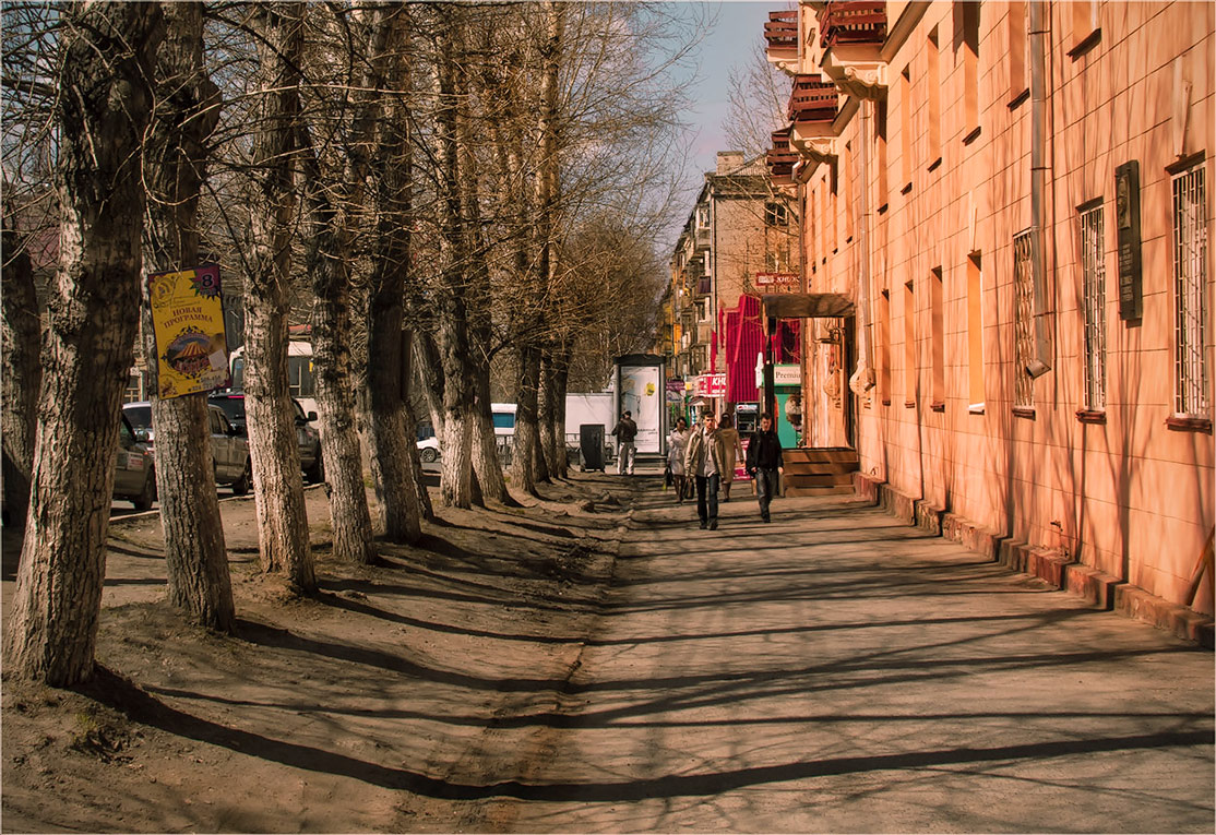 фото "Один весенний день  в Томске" метки: путешествия, город, foto liubos, деревья, облака, сибирь, солнце, томск весна, улица