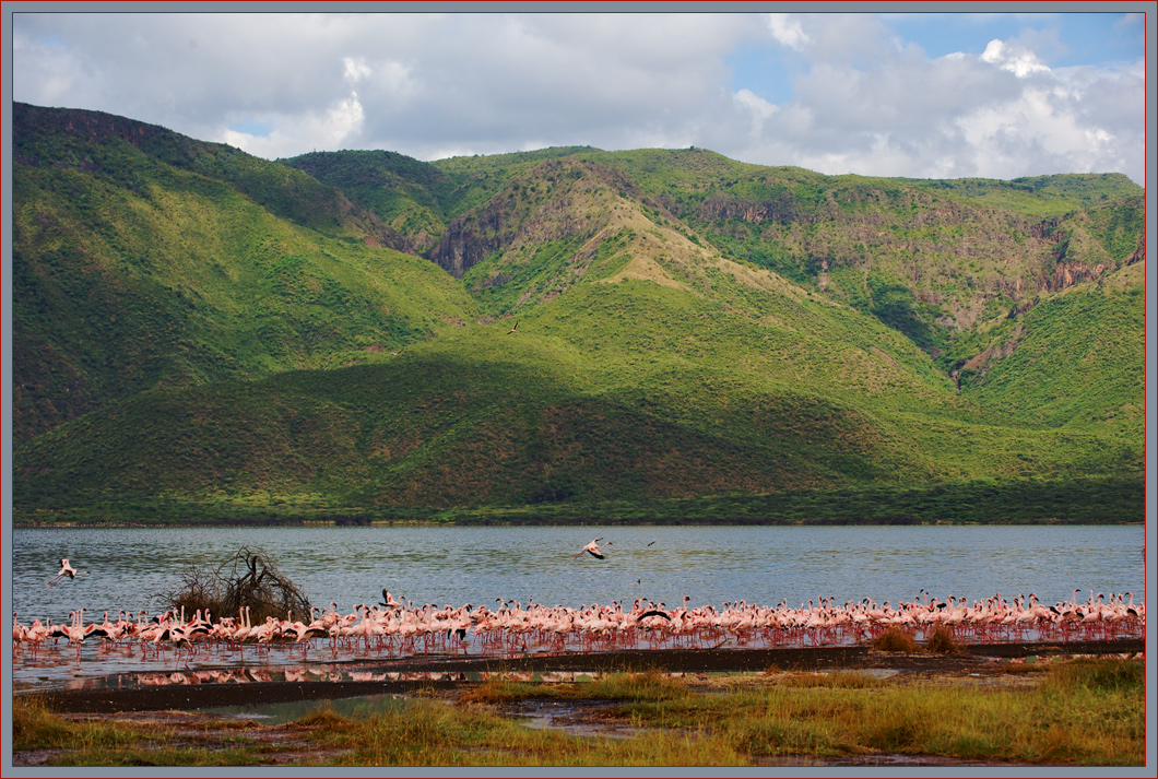 photo "Mountain lake" tags: landscape, nature, travel, Africa, lake, mountains, птицы