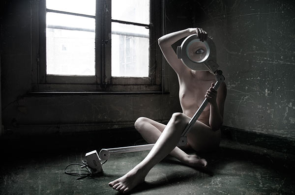 photo "magnifying glass" tags: nude, glamour, humor, 