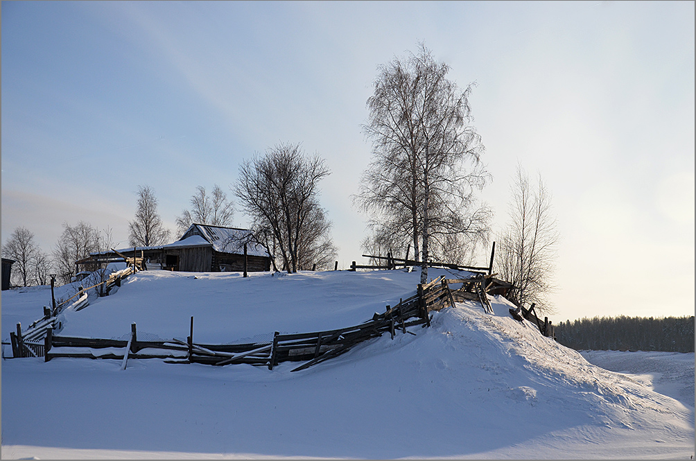 photo "***" tags: landscape, nature, snow, деревня