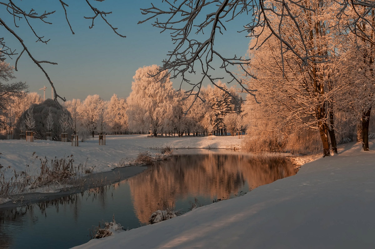 фото "Короткий зимний день..." метки: пейзаж, вода, зима, отражения