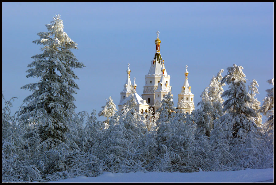 Православные соборы зимой